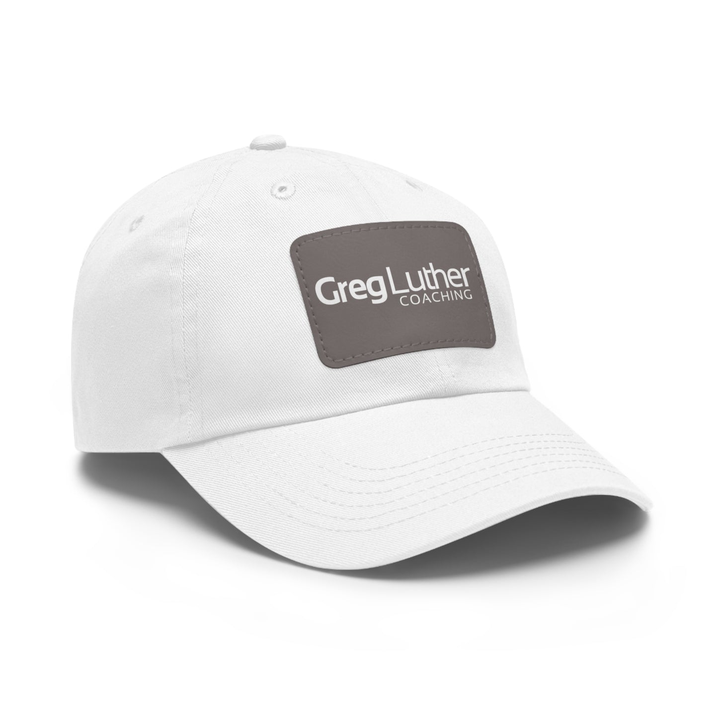 GLC Leather Patch Hat - White