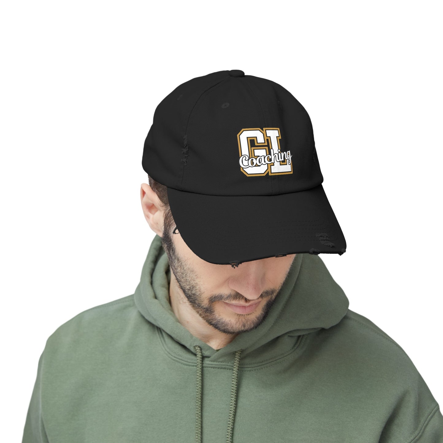 GLC Distressed Cap - Gold