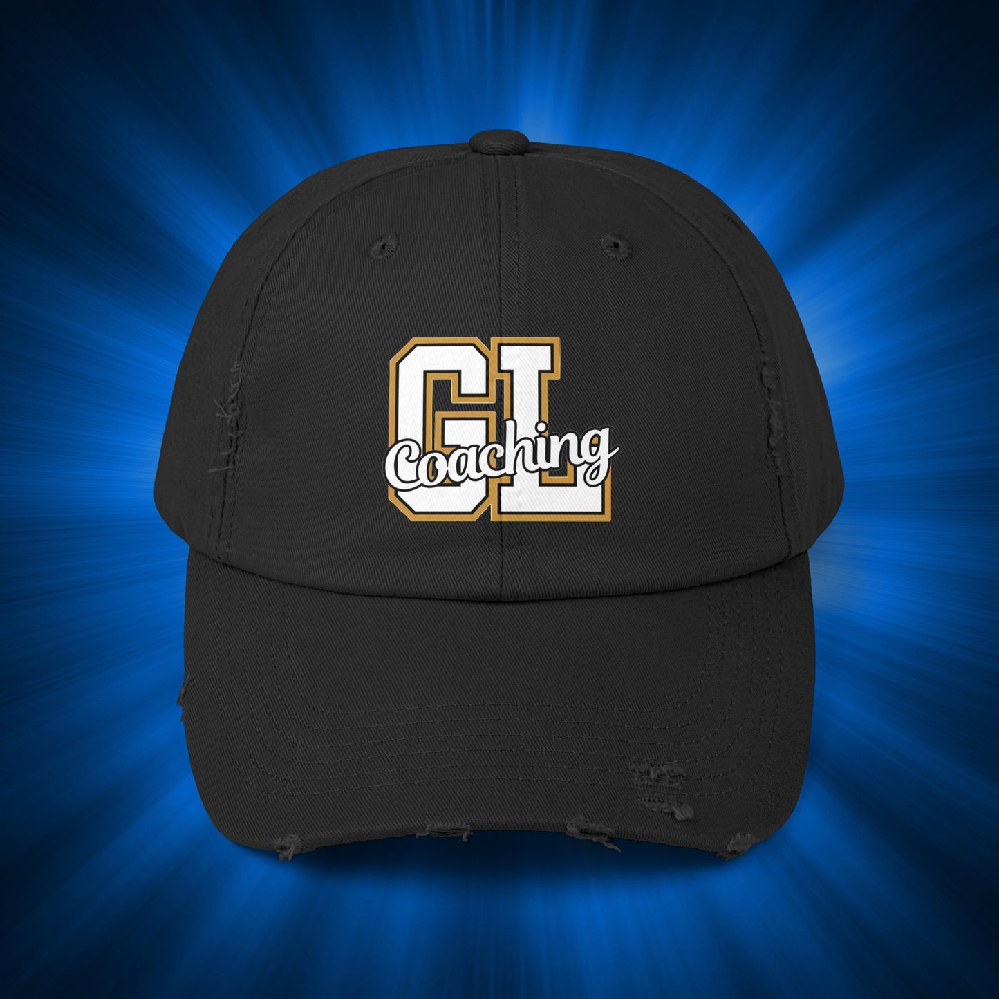 GLC Distressed Cap - Gold