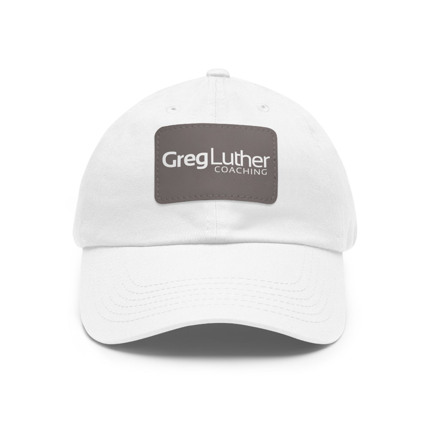 GLC Leather Patch Hat - White