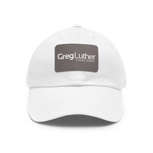 GLC Leather Patch Hat - White