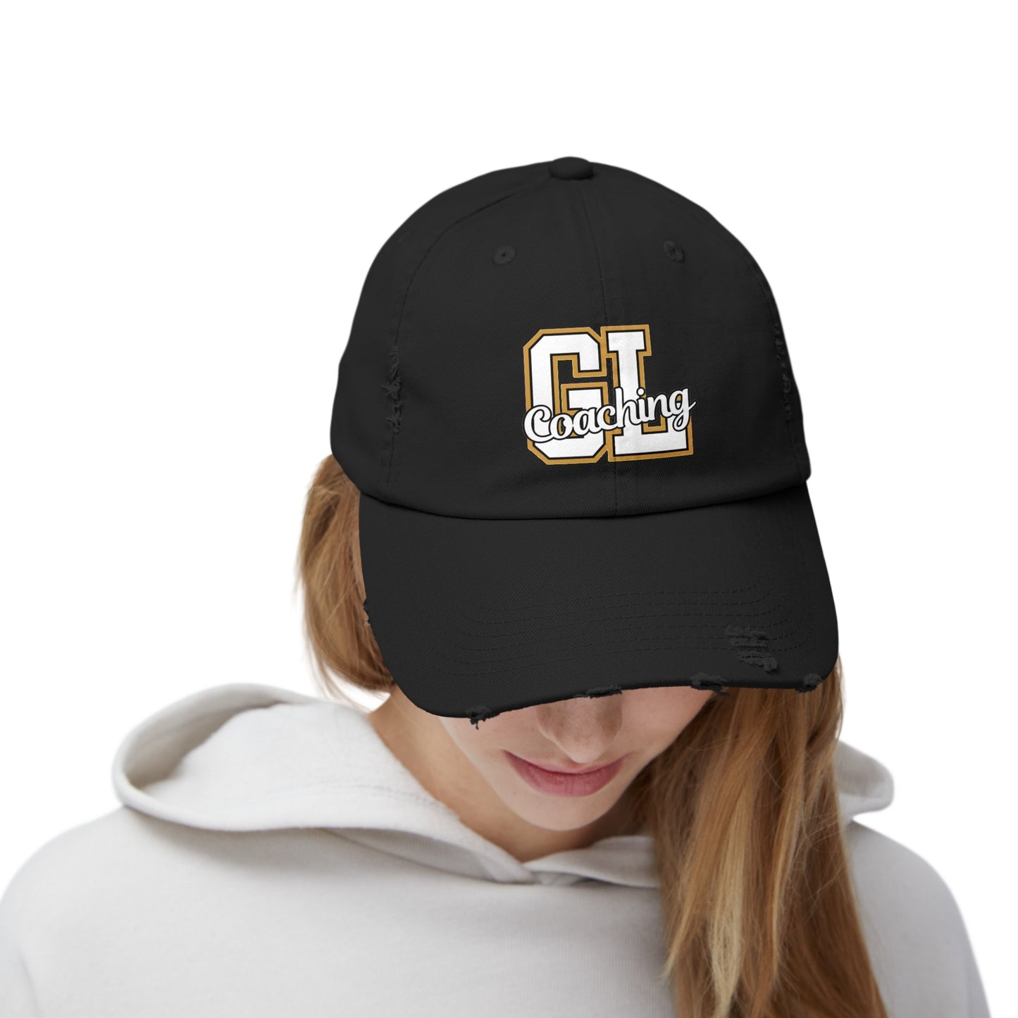 GLC Distressed Cap - Gold